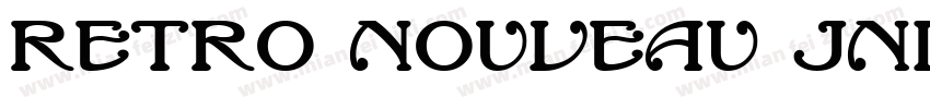 RETRO NOUVEAU JNL字体转换